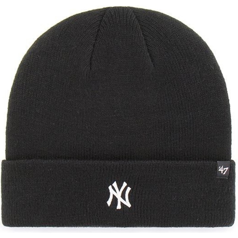 47-brand-new-york-yankees-mlb-cuff-knit-centerfield-beanie-schwarz