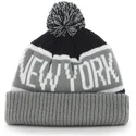 berretto-grigio-e-blu-navy-con-pompon-dei-new-york-yankees-mlb-cuff-knit-calgary-di-47-brand