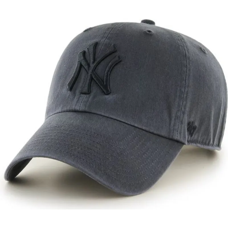 mutzen-gebogen-schwarz-verstellbares-band-der-new-york-yankees-mlb-von-47-brand