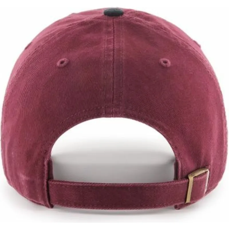 cappelli-curva-rosso-cinghia-regolabile-negro-dei-new-york-yankees-mlb-di-47-brand