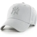 cappellino-curvo-grigio-con-logo-grigio-dei-new-york-yankees-mlb-clean-up-ultra-basic-di-47-brand