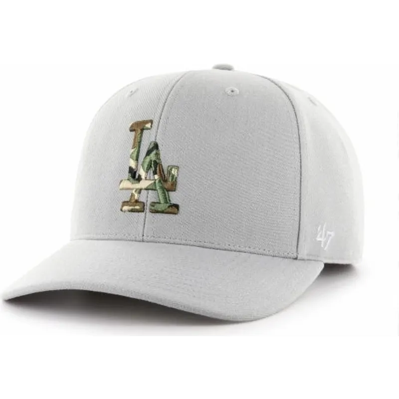 cappelli-curva-grigio-cinghia-regolabile-camuflaje-dei-los-angeles-dodgers-mlb-di-47-brand