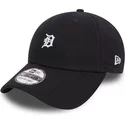 cappellino-visiera-curva-nero-aderente-39thirty-mini-logo-di-detroit-tigers-mlb-di-new-era