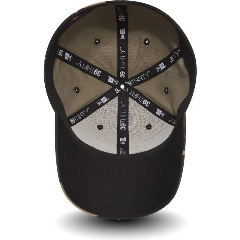 cappelli-curva-mimetizzazione-regolato-negro-39thirty-essential-dei-los-angeles-dodgers-mlb-di-new-era