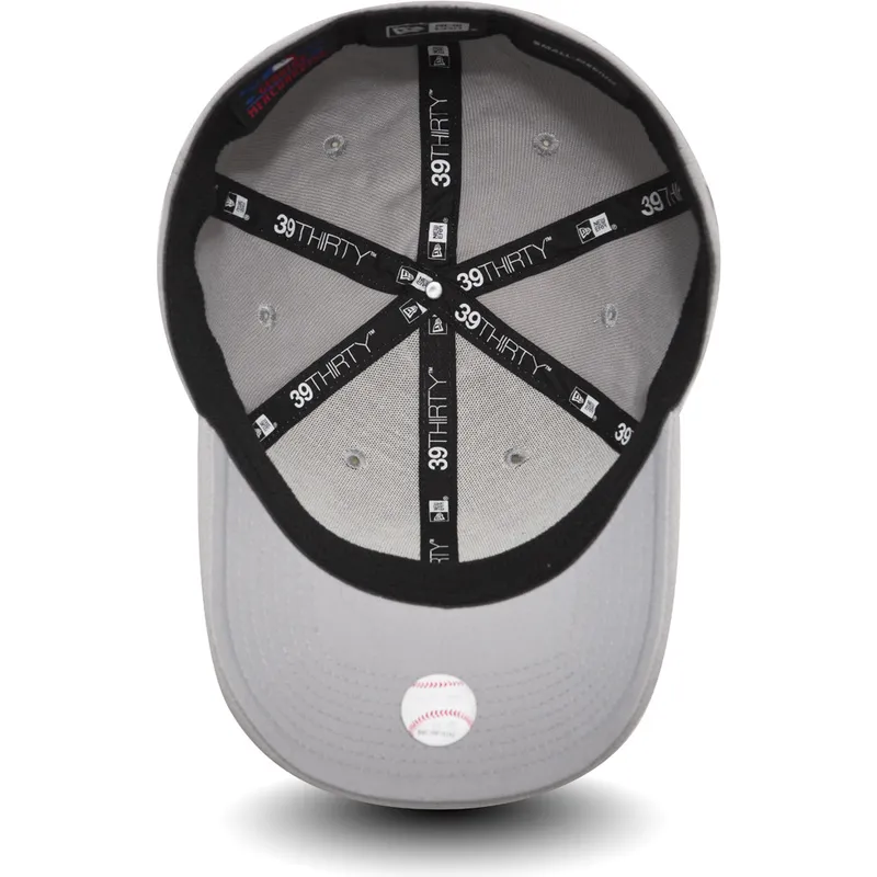 cappelli-curva-grigio-regolato-per-bambino-39thirty-stretch-rubber-emblem-dei-new-york-yankees-mlb-di-new-era