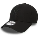 cappelli-curva-nero-regolato-per-bambino-39thirty-rubber-prime-dei-new-york-yankees-mlb-di-new-era