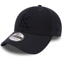 casquette-courbee-bleue-marine-ajustee-avec-logo-bleu-marine-39thirty-club-coop-new-york-yankees-mlb-new-era