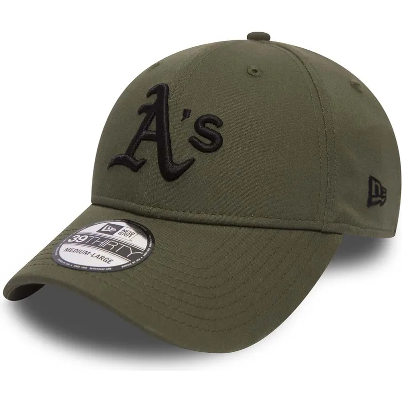 cappelli-curva-verde-regolato-negro-39thirty-league-essential-dei-oakland-athletics-mlb-di-new-era