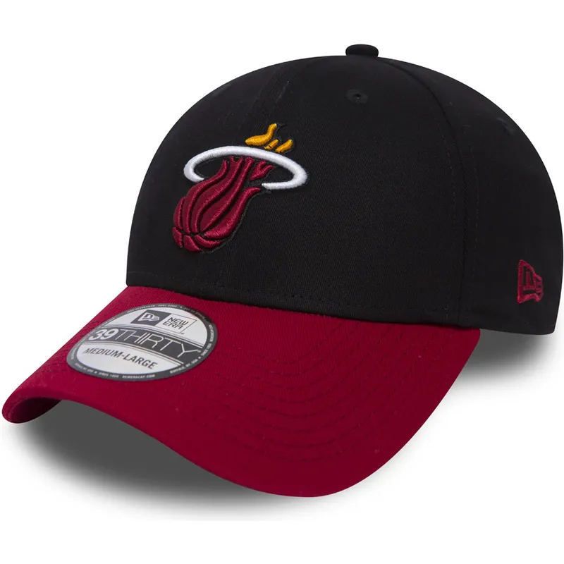 cappelli-curva-nero-regolato-39thirty-black-base-dei-miami-heat-nba-di-new-era