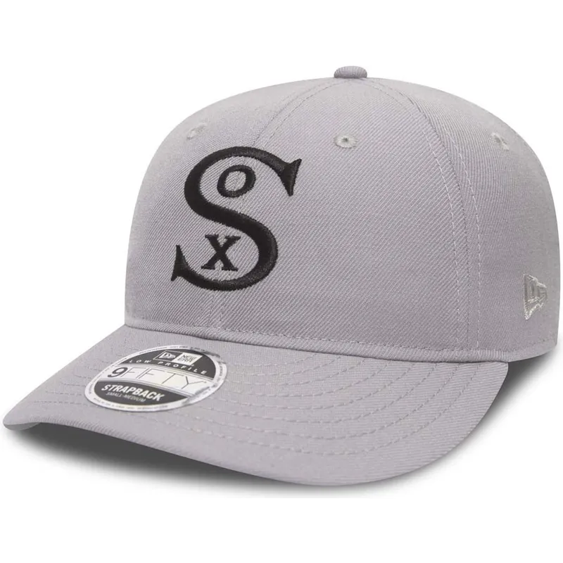 mutzen-gebogen-grau-verstellbares-band-9fifty-low-profile-city-series-der-chicago-white-sox-mlb-von-new-era mutzen-gebogen-grau-verstellbares-band-9fifty-low-profile-city-series-der-chicago-white-sox-mlb-von-new-era