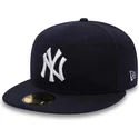 cappello-piatto-blu-navy-aderente-59fifty-in-pelo-di-cammello-dei-new-york-yankees-mlb-di-new-era
