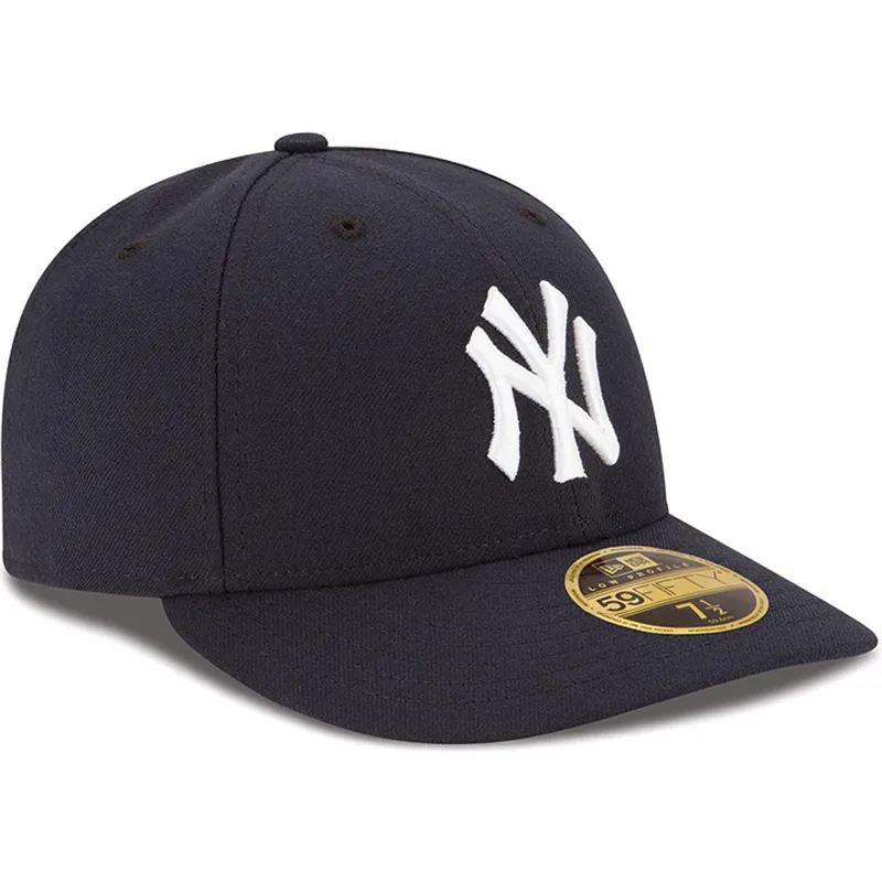 cappelli-curva-blu-marino-regolato-59fifty-low-profile-authentic-dei-new-york-yankees-mlb-di-new-era