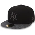 cappello-piatto-nero-regolabile-con-logo-e-visiera-grigia-59fifty-grey-collection-dei-new-york-yankees-mlb-di-new-era