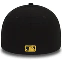 cappellino-curvo-nero-aderente-59fifty-low-profile-poly-dei-pittsburgh-pirates-mlb-di-new-era