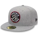 cappelli-piatta-grigio-regolato-59fifty-heather-dei-toronto-raptors-nba-di-new-era