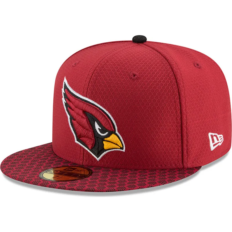 cappelli-piatta-rosso-regolato-59fifty-sideline-dei-arizona-cardinals-nfl-di-new-era