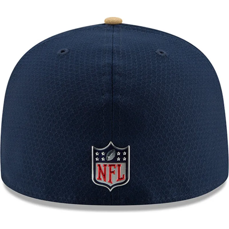cappelli-piatta-blu-regolato-59fifty-sideline-dei-los-angeles-rams-nfl-di-new-era