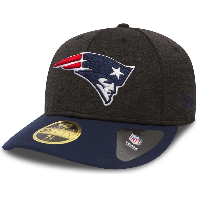 cappelli-curva-pietra-regolato-59fifty-low-profile-shadow-tech-dei-new-england-patriots-nfl-di-new-era