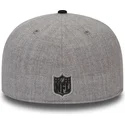 cappellino-piatto-grigio-e-nero-aderente-59fifty-reflective-heather-dei-las-vegas-raiders-nfl-di-new-era