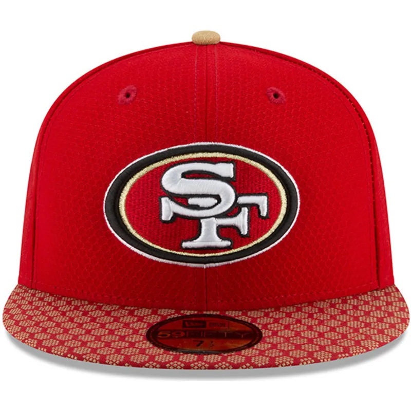 mutzen-flach-rot-angepasst-59fifty-sideline-der-san-francisco-49ers-nfl-von-new-era mutzen-flach-rot-angepasst-59fifty-sideline-der-san-francisco-49ers-nfl-von-new-era