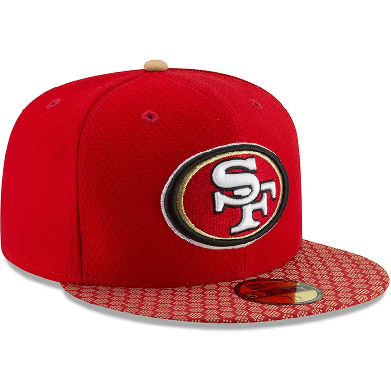 mutzen-flach-rot-angepasst-59fifty-sideline-der-san-francisco-49ers-nfl-von-new-era mutzen-flach-rot-angepasst-59fifty-sideline-der-san-francisco-49ers-nfl-von-new-era