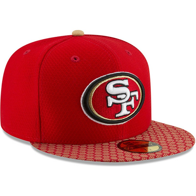 casquette-plate-rouge-ajustee-59fifty-sideline-san-francisco-49ers-nfl-new-era