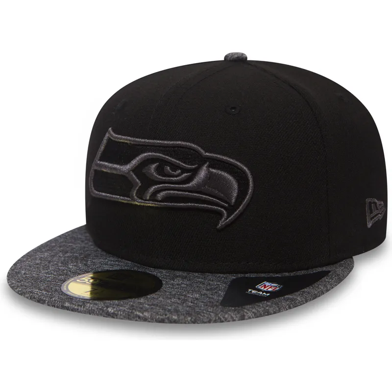 cappelli-piatta-nero-regolato-59fifty-grey-collection-dei-seattle-seahawks-nfl-di-new-era