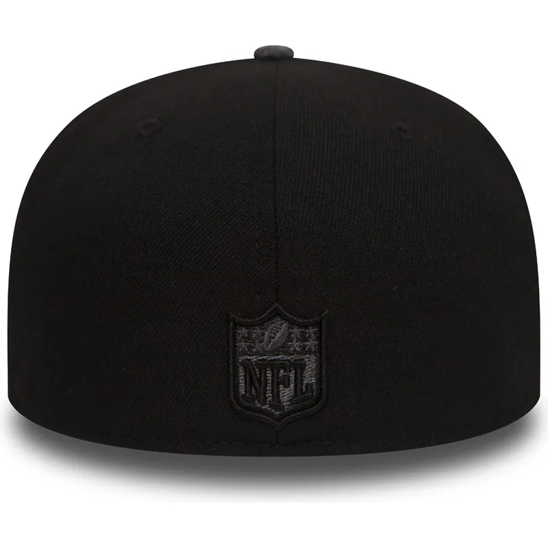 cappello-piatto-nero-chiuso-con-logo-e-visiera-grigia-59fifty-grey-collection-dei-seattle-seahawks-nfl-di-new-era