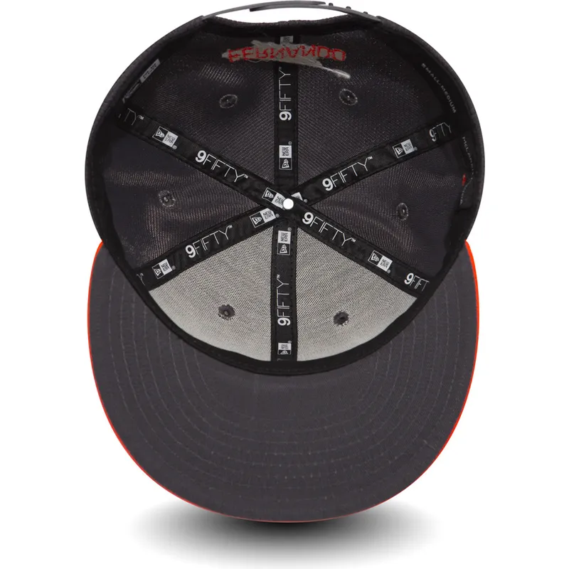 cappelli-piatta-grigio-snapback-9fifty-fernando-alonso-dei-mclaren-racing-formula-1-di-new-era