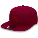 new-era-flat-brim-rotes-logo-9fifty-nano-ripstop-boston-red-sox-mlb-snapback-cap-rot
