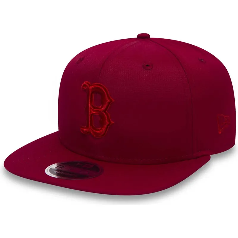 cappelli-piatta-rosso-snapback-9fifty-nano-ripstop-dei-boston-red-sox-mlb-di-new-era