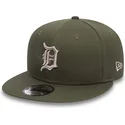 cappellino-snapback-verde-piatto-9fifty-league-essential-dei-detroit-tigers-mlb-di-new-era