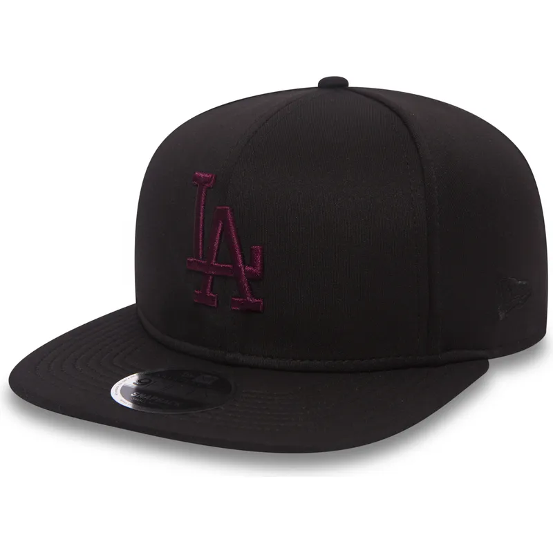 mutzen-flach-schwarz-snapback-9fifty-jersey-tech-der-los-angeles-dodgers-mlb-von-new-era