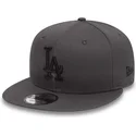 mutzen-flach-stein-snapback-negro-9fifty-league-essential-der-los-angeles-dodgers-mlb-von-new-era