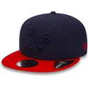 mutzen-flach-marineblau-snapback-9fifty-diamond-era-essential-der-oakland-athletics-mlb-von-new-era