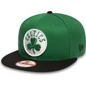 cappellino-piatto-verde-e-nero-snapback-9fifty-dei-boston-celtics-nba-di-new-era