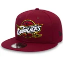 cappello-piatto-rosso-snapback-per-bambino-9fifty-classic-dei-cleveland-cavaliers-nba-di-new-era