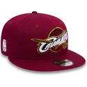 cappello-piatto-rosso-snapback-per-bambino-9fifty-classic-dei-cleveland-cavaliers-nba-di-new-era
