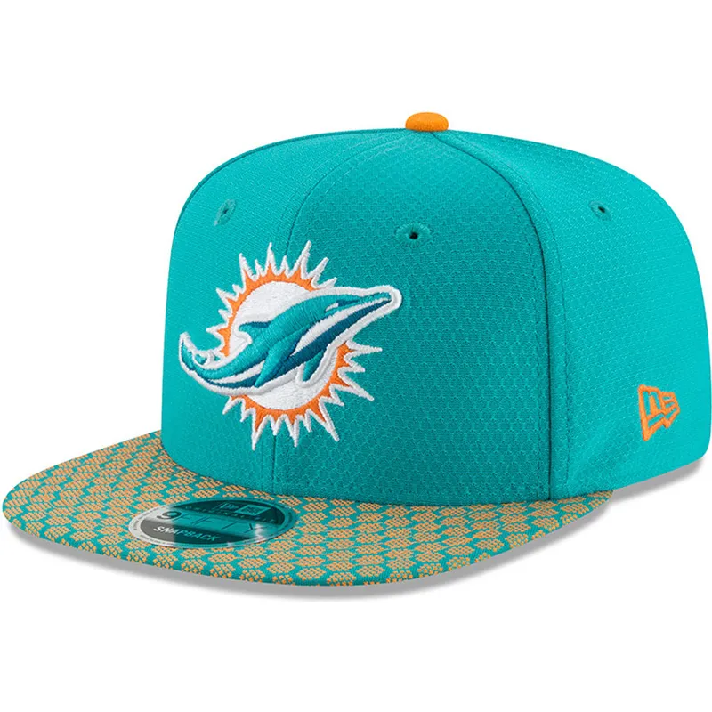 mutzen-flach-blau-snapback-9fifty-sideline-der-miami-dolphins-nfl-von-new-era