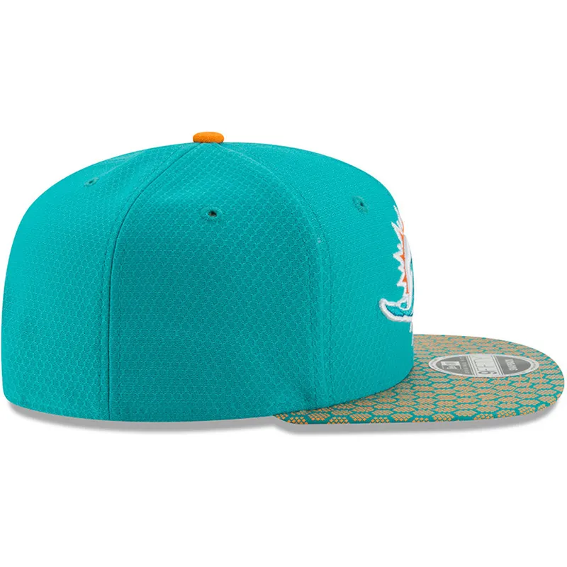 mutzen-flach-blau-snapback-9fifty-sideline-der-miami-dolphins-nfl-von-new-era
