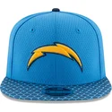 cappelli-piatta-blu-snapback-9fifty-sideline-dei-los-angeles-chargers-nfl-di-new-era