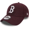 new-era-curved-brim-9forty-seasonal-heather-boston-red-sox-mlb-adjustable-cap-verstellbar-violett