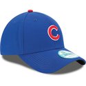new-era-curved-brim-9forty-the-league-chicago-cubs-mlb-adjustable-cap-verstellbar-schwarz