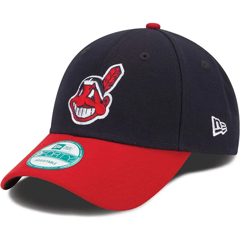mutzen-gebogen-schwarz-verstellbares-band-9forty-the-league-der-cleveland-indians-mlb-von-new-era mutzen-gebogen-schwarz-verstellbares-band-9forty-the-league-der-cleveland-indians-mlb-von-new-era