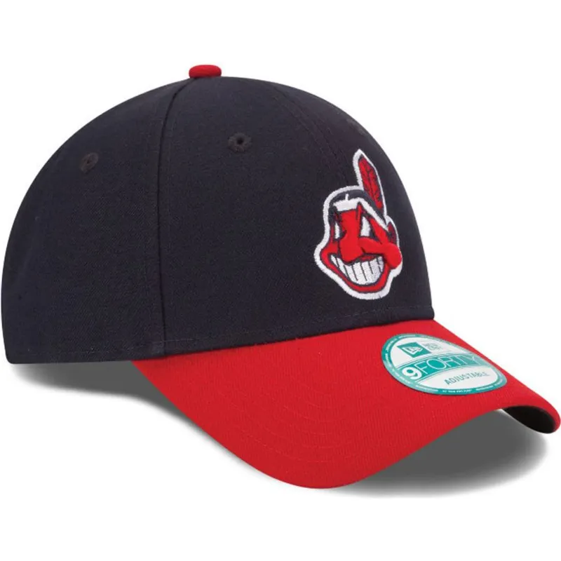 cappelli-curva-nero-cinghia-regolabile-9forty-the-league-dei-cleveland-indians-mlb-di-new-era