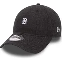 cappellino-curvo-nero-regolabile-9forty-herringbone-dei-detroit-tigers-mlb-di-new-era