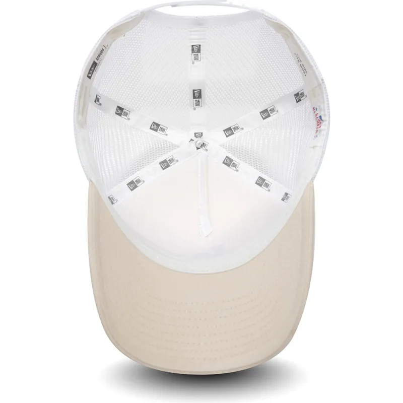 mutzen-gebogen-rosa-snapback-bronce-9forty-essential-der-los-angeles-dodgers-mlb-von-new-era