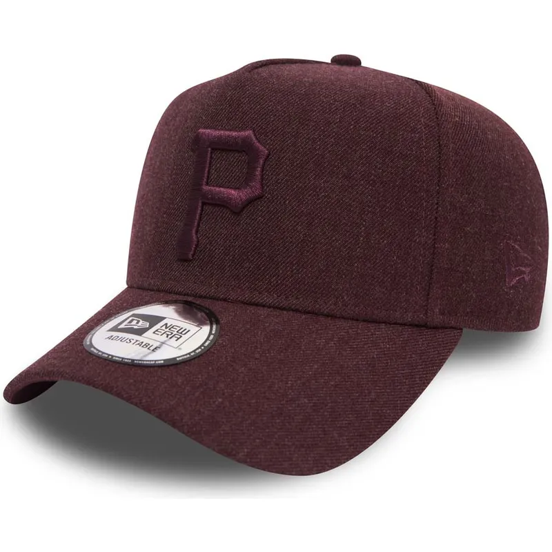 cappelli-curva-viola-cinghia-regolabile-granate-granate-9forty-seasonal-heather-a-frame-dei-pittsburgh-pirates-mlb-di-new-era