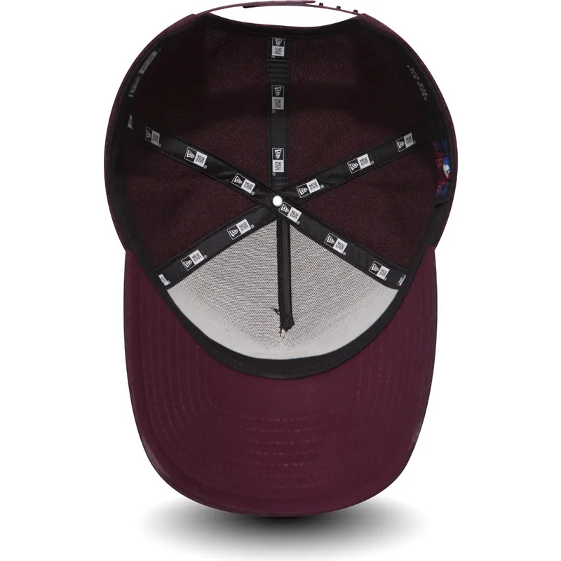 mutzen-gebogen-violett-verstellbares-band-granate-granate-9forty-seasonal-heather-a-frame-der-pittsburgh-pirates-mlb-von-new-era