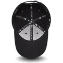 schwarze-verstellbare-9forty-kappe-mit-gebogenem-schirm-brooklyn-nets-nba-new-era-mit-filz-infill